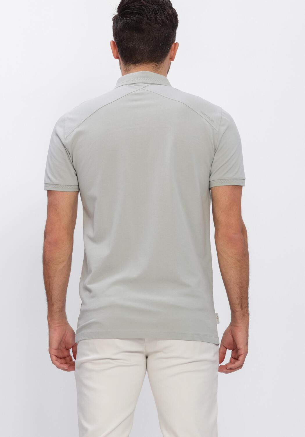 Hellblau CAST IRON Polo-Shirt SLIM FIT FINE PIQUE ESSENTIAL - large