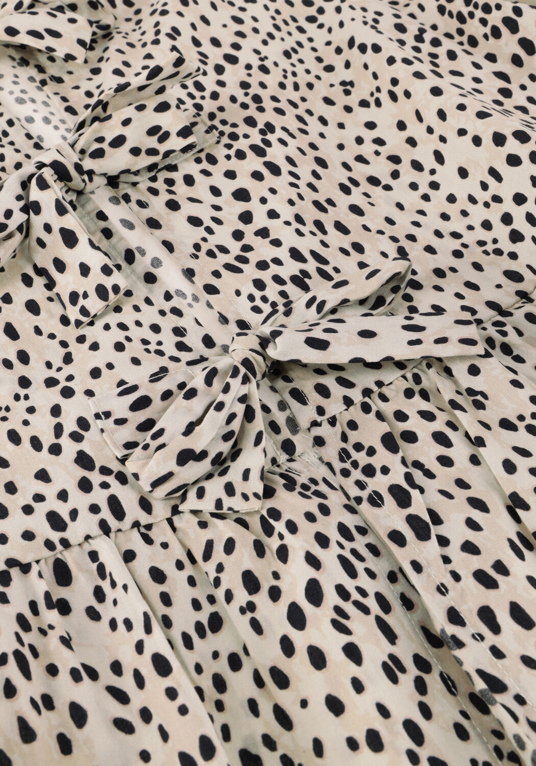 Beige COLOURFUL REBEL Blusen LINA CHEETAH BOW TOP - large