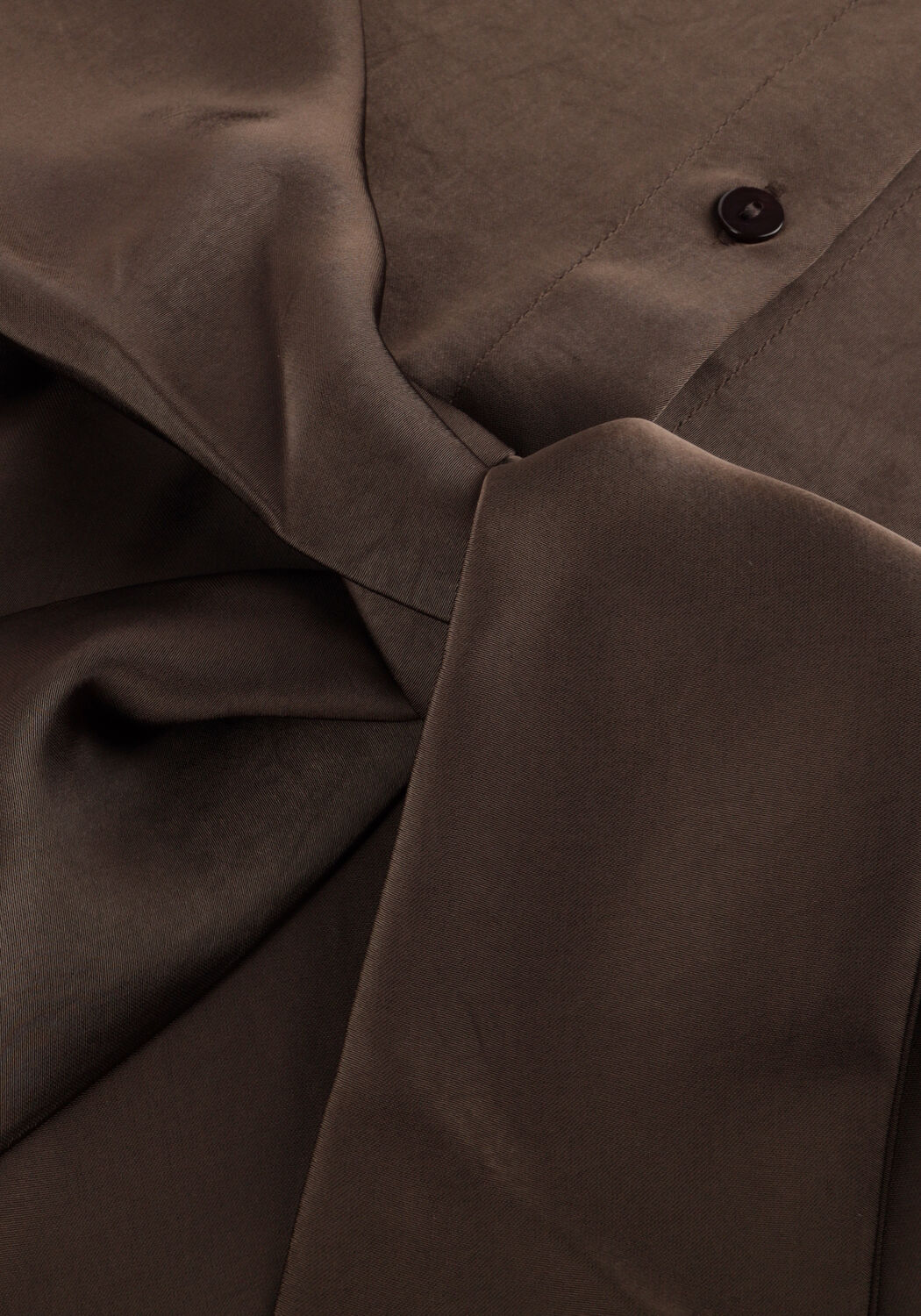 Braune NEO NOIR Blusen NAJA SATIN SHIRT - large