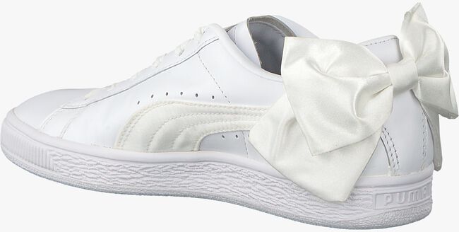 white PUMA shoe BASKET BOW  - large