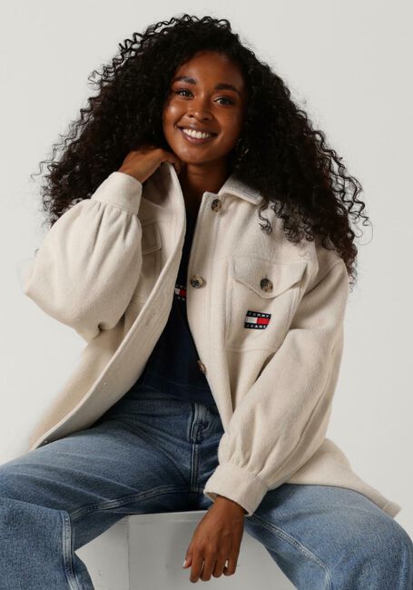 Beige TOMMY JEANS Jack OUTERWEAR JACKET - large