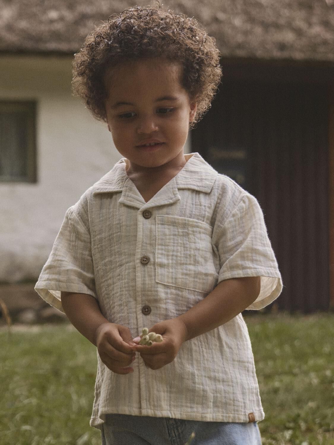 Wei&szlig;e LIL' ATELIER Casual-Oberhemd NMMHAGI SS LOOSE SHIRT LIL - large