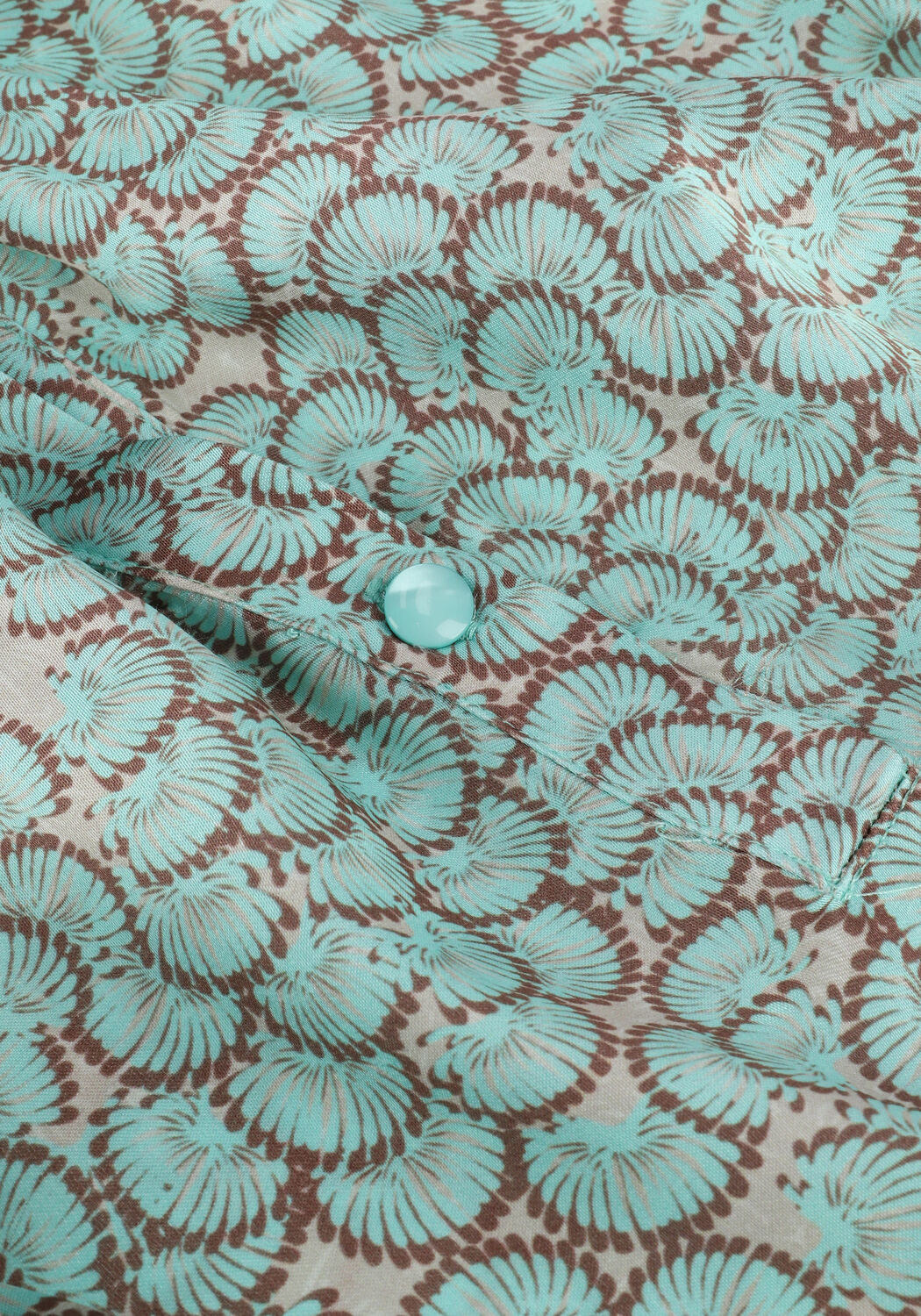 Gr&uuml;ne SUMMUM Blusen TOP BALLOON SLEEVES ALL OVER P - large