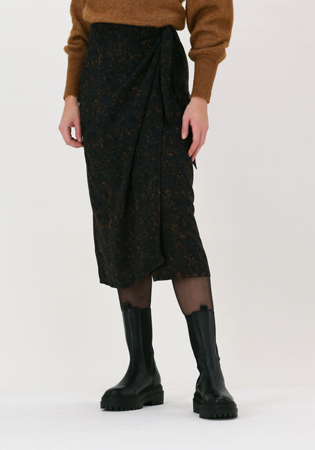 Schwarze ANOTHER LABEL Midirock ROSEAU SKIRT - large