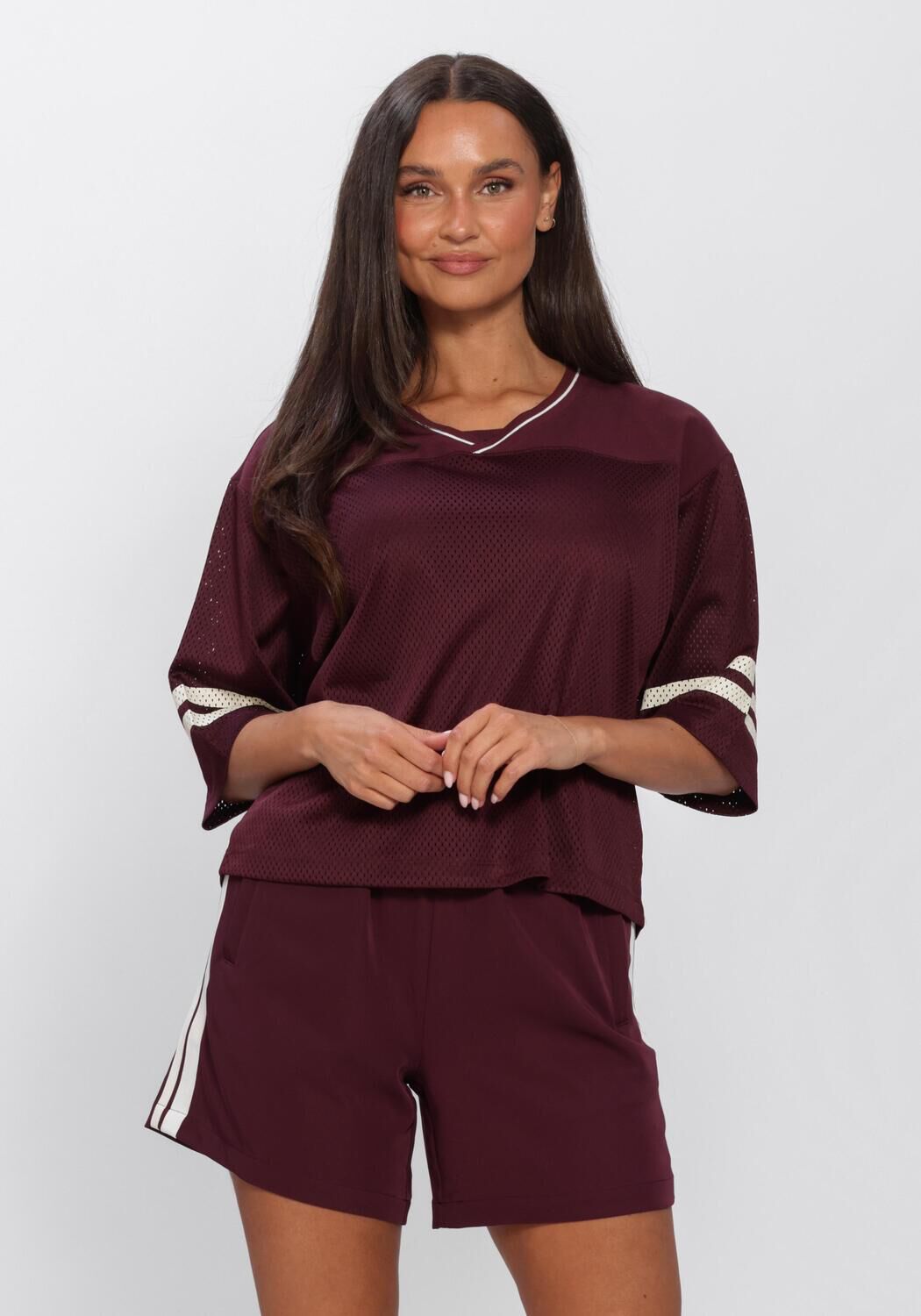Rote CATWALK JUNKIE Tops & T-shirts FOOTBALL JERSEY - large