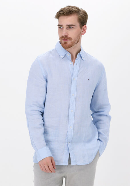 Hellblau TOMMY HILFIGER Casual-Oberhemd PIGMENT DYED LINEN RF SHIRT - large