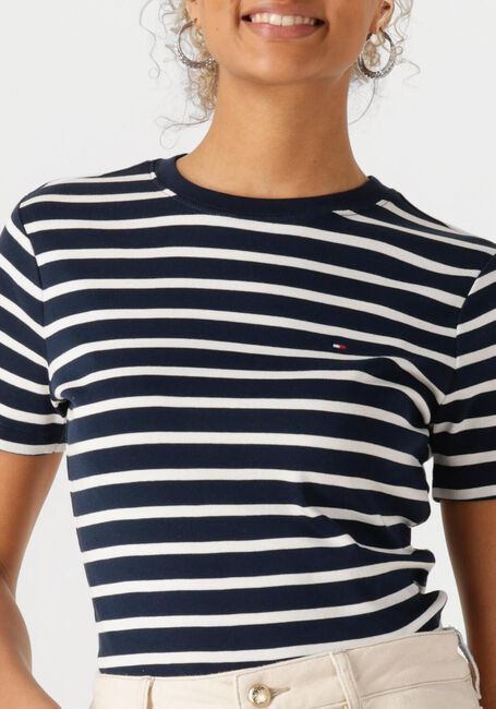 Schwarze TOMMY HILFIGER T-shirt SLIM CODY C-NK SS - large