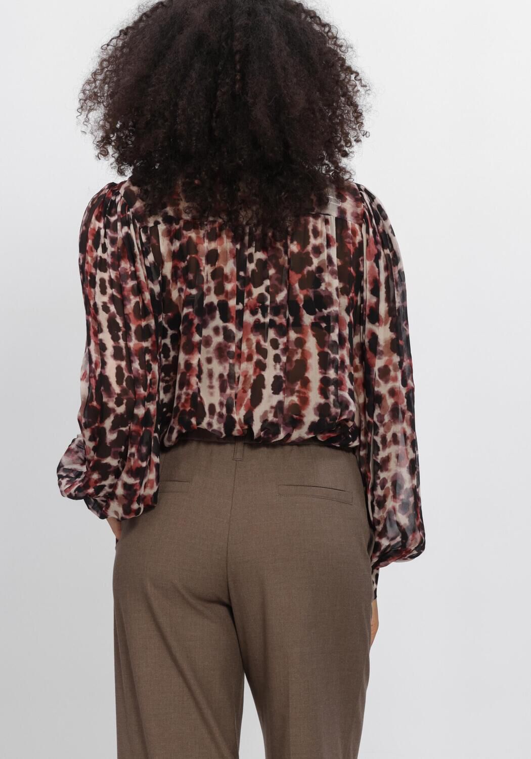 Mehrfarbige/Bunte SUMMUM Blusen TOP ALL OVER PRINT - large