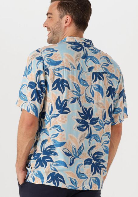 Mehrfarbige/Bunte SHIWI Casual-Oberhemd MEN VIC SHORT SLEEVE SHIRT FLORAL LEAFS - large