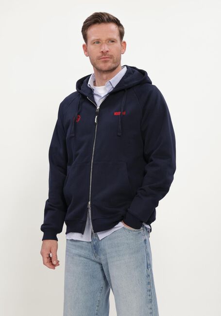 Dunkelblau WOODBIRD Sweatshirt WBPAW EMBLEM ZIP HOODIE - large