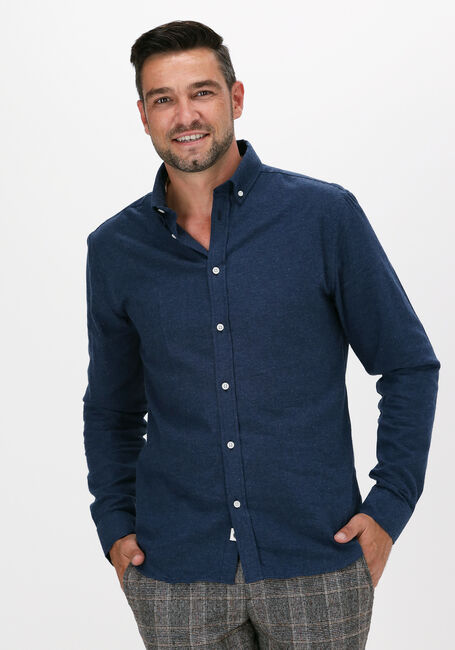 Blaue ANERKJENDT Casual-Oberhemd AKKNORAD MELANGE SHIRT - large