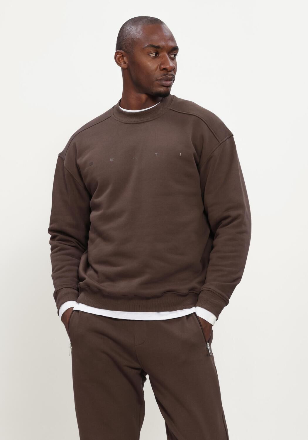 Braune GENTI Pullover & Cardigans SWEAT CREW - large