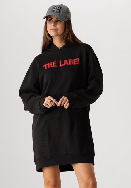 Schwarze ALIX THE LABEL Minikleid LADIES KNITTED HOODED SWEAT - large