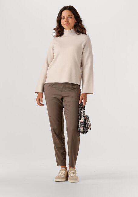 Beige OBJECT Pullover OBJREYNARD HIGH NECK PULLOVER - large