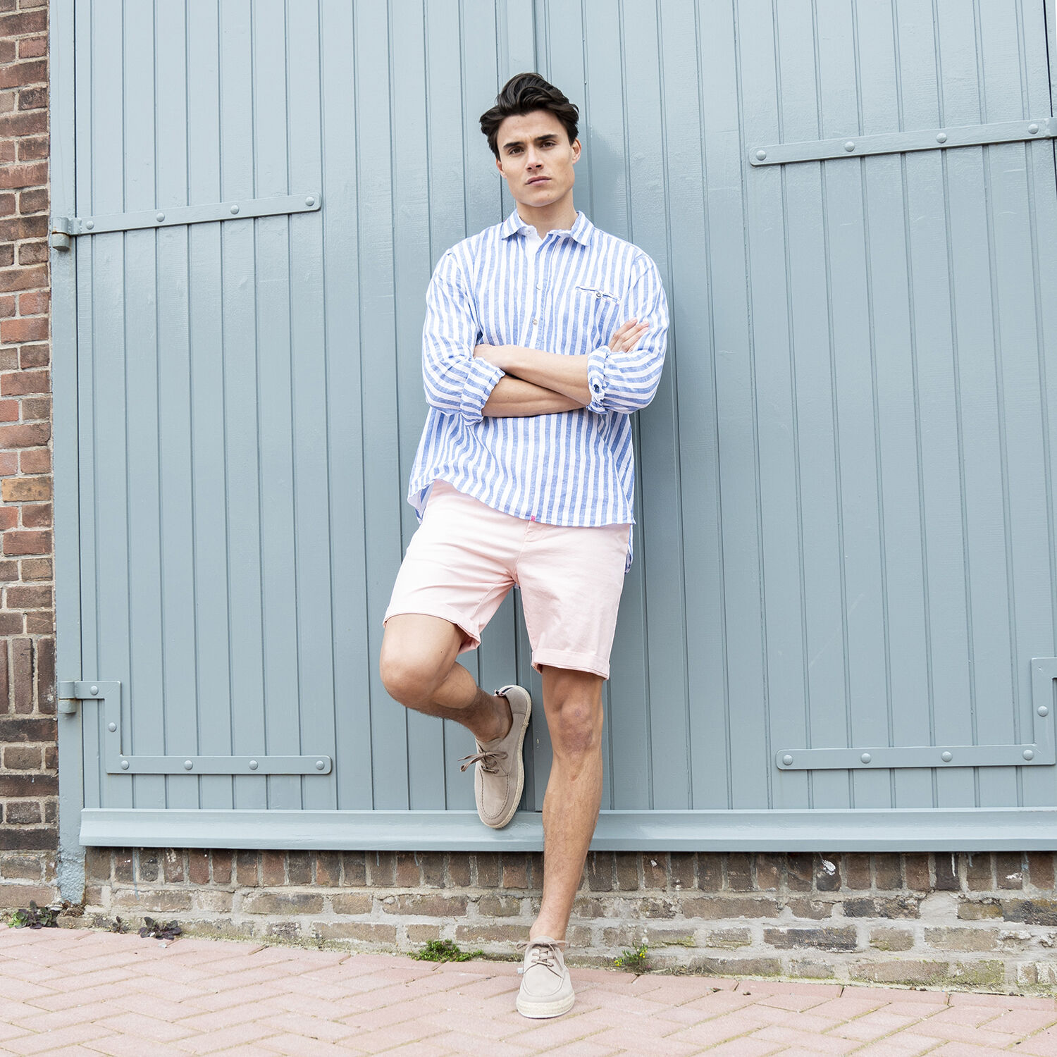 Beige VERTON Schn&uuml;rschuhe 9930 - large