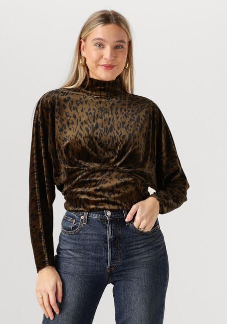 Braune ANOTHER LABEL Top ARWEN ANIMAL TOP - large