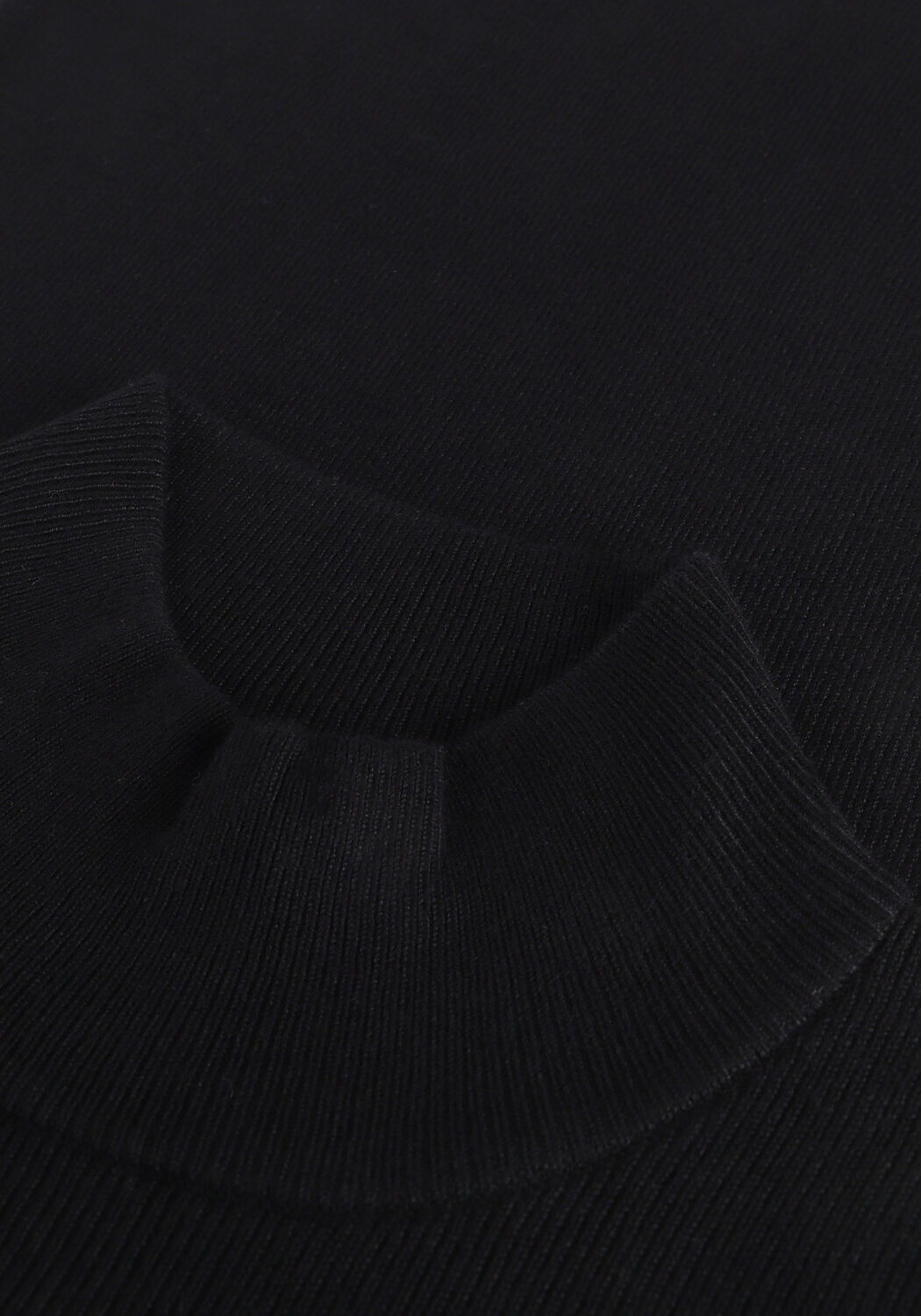 Schwarze NA-KD Rollkragenpullover RIBBED POLO KNITTED SWEATER - large