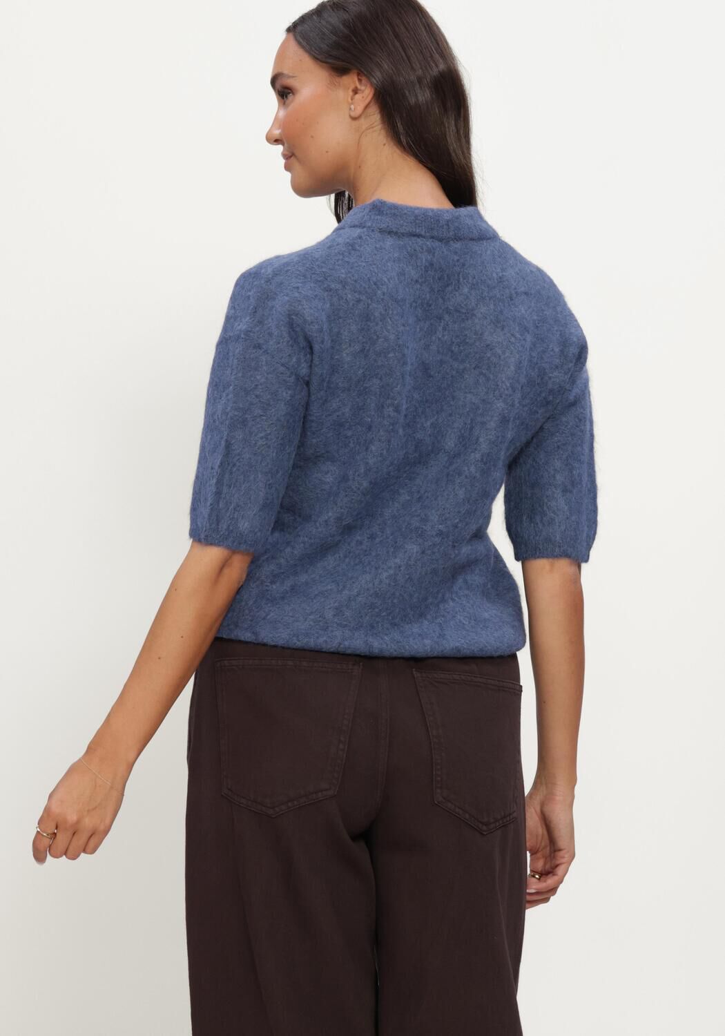 Blaue KNIT-TED Tops & T-shirts SHERMAN TOP - large