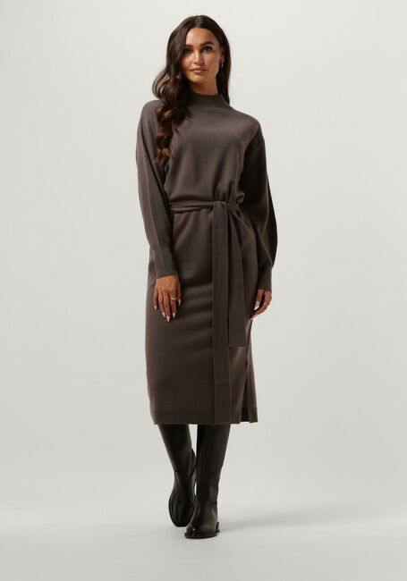 Taupe KNIT-TED Midikleid LINA - large