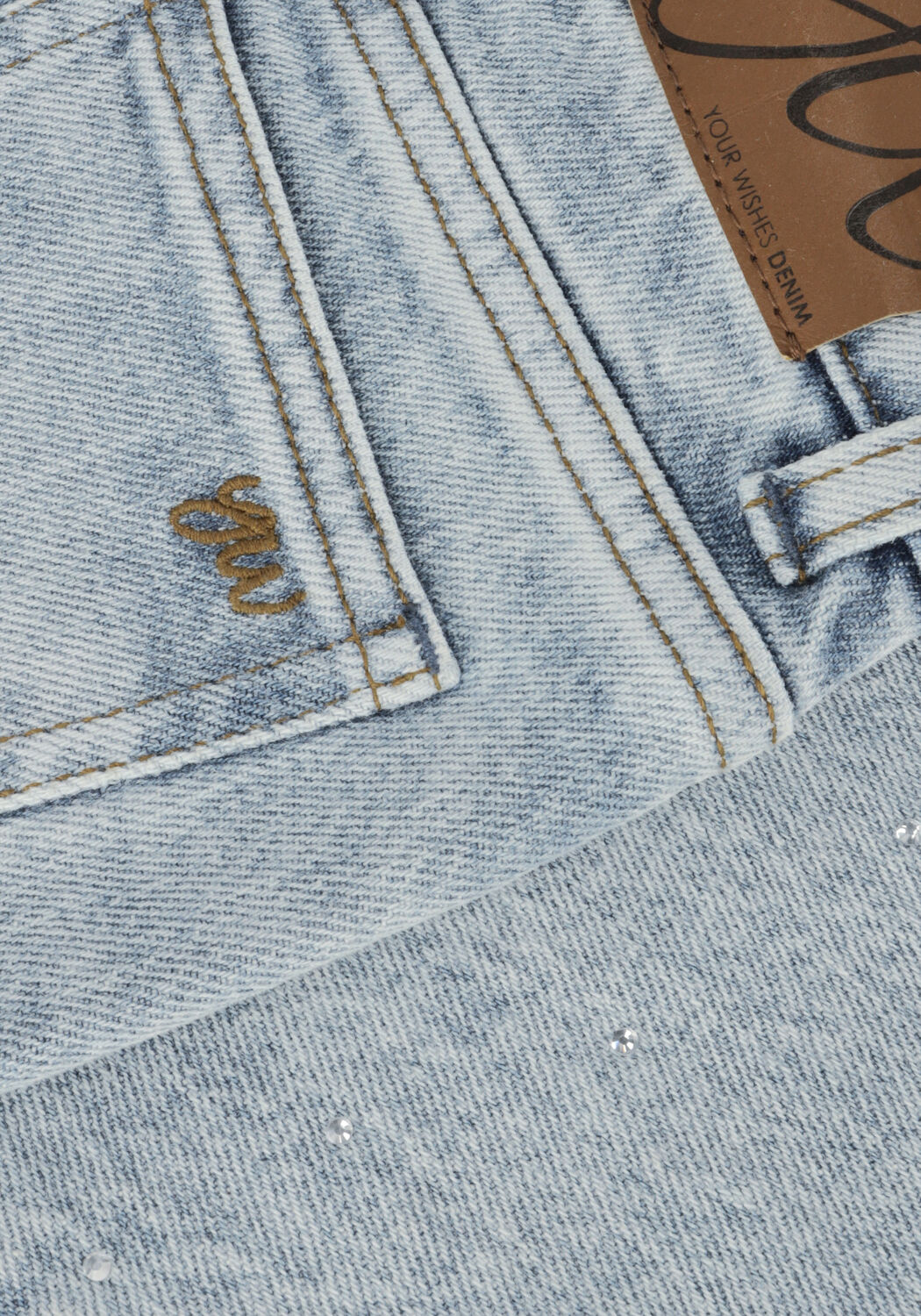 Blaue YOUR WISHES Wide jeans STRETCH DENIM WIDE LEG GLITTER JEANS - large