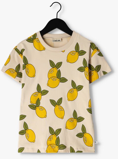 Nicht-gerade weiss CARLIJNQ T-shirt LEMON - CREWNECK T-SHIRT - large
