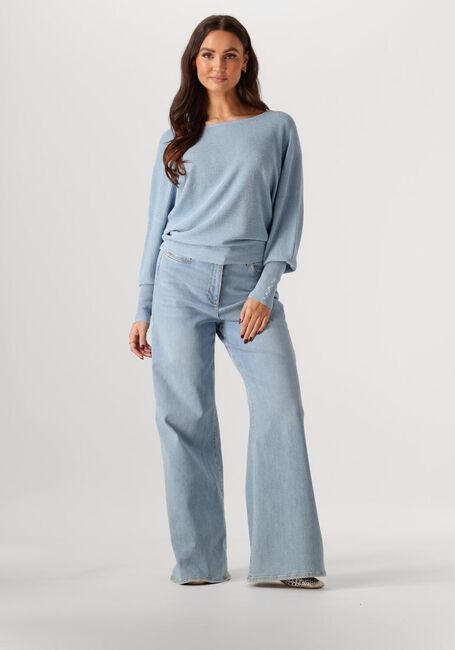 Blaue NUKUS Pullover BATWING PULLOVER LUREX - large