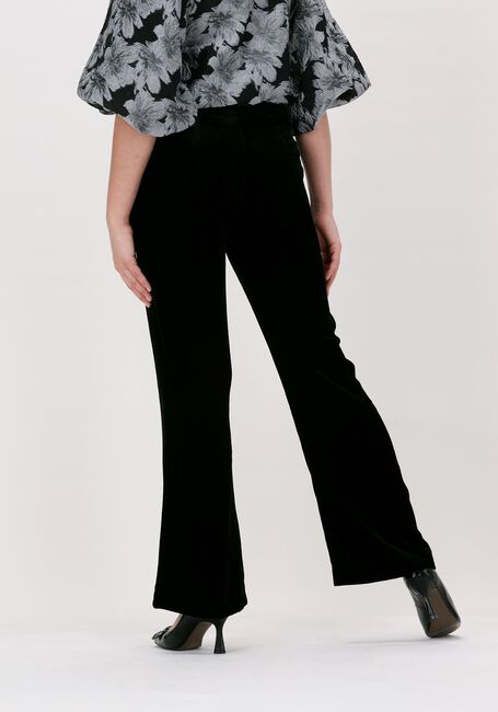 Schwarze JUST FEMALE Schlaghose EVEN VELVET TROUSER - large
