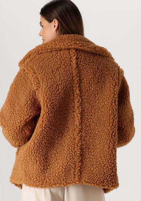 Camelfarbene UGG Teddy-Jacke GERTRUDE SHORT TEDDY COAT - large