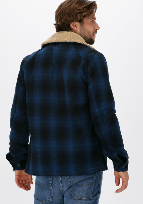 Dunkelblau DSTREZZED Jack CARPENTER JACKET WOOL CHECK - large