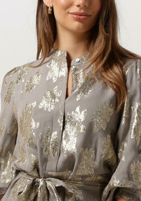 Goldfarbene BRUUNS BAZAAR Minikleid HOLLYHOCK GABRIELA DRESS - large