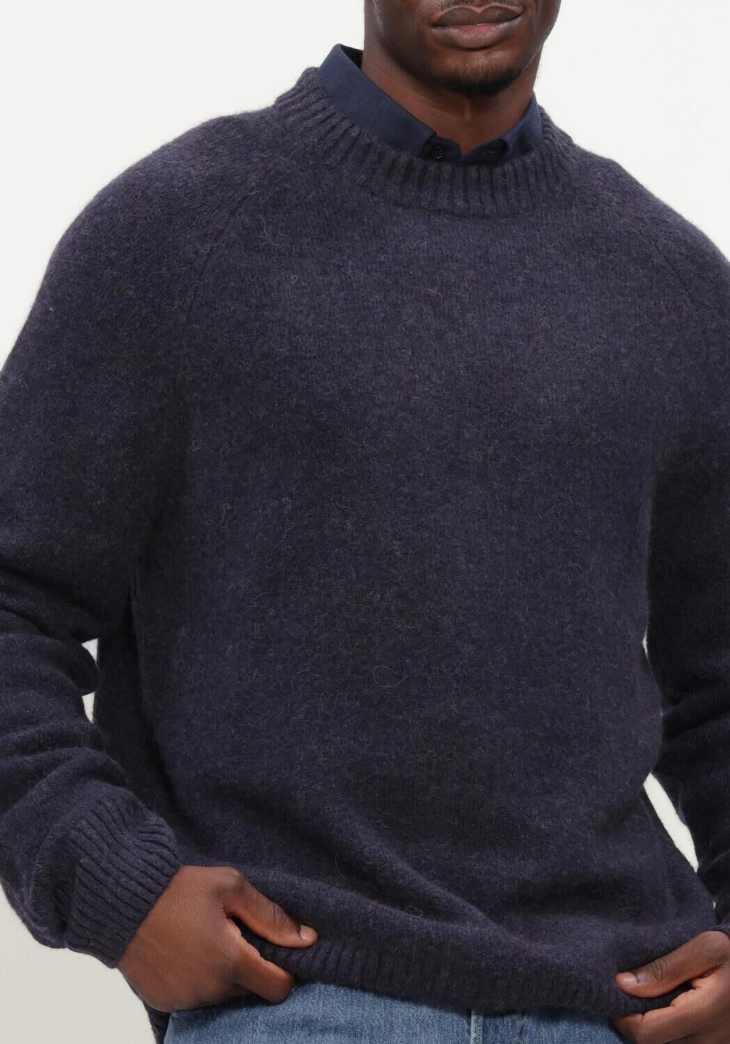 Dunkelblau LES DEUX Pullover SOFT ROUNDNECK KNIT - large