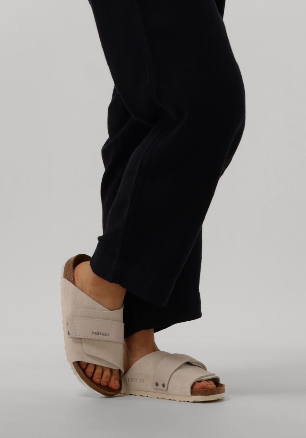Weiße BIRKENSTOCK Pantolette KYOTO DAMES | Omoda