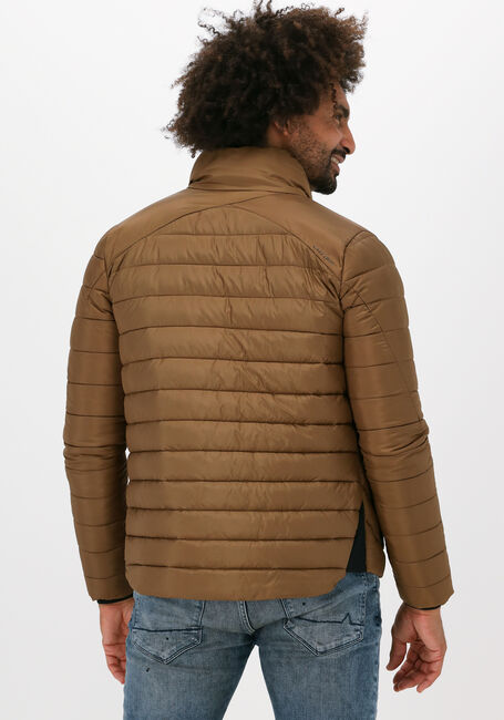 Khaki CAST IRON Wattierte Jack SHORT JACKET TAFFETAR CONVERTI - large