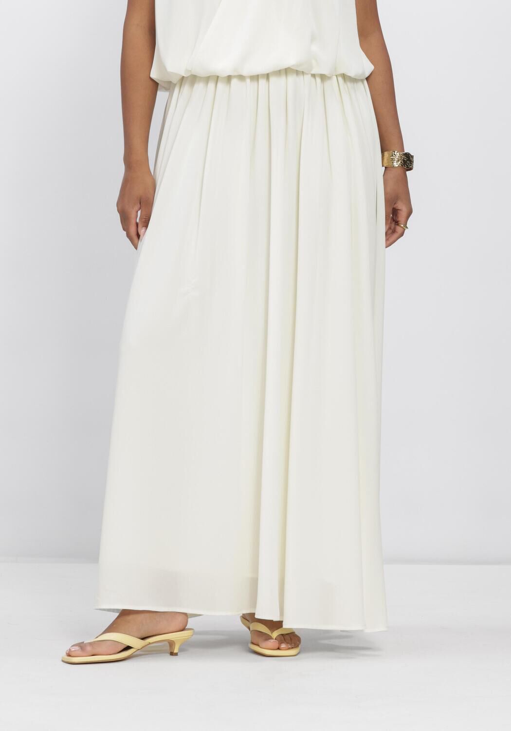 Nicht-gerade weiss NEO NOIR Maxirock SABRIA CHIFFON SKIRT - large
