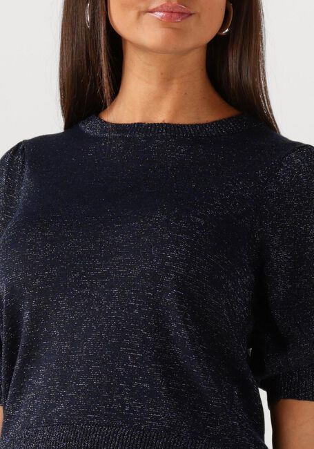 Dunkelblau MINUS Pullover LIVA PUFF SLEEVE METALLIC KNIT PULLOVER - large