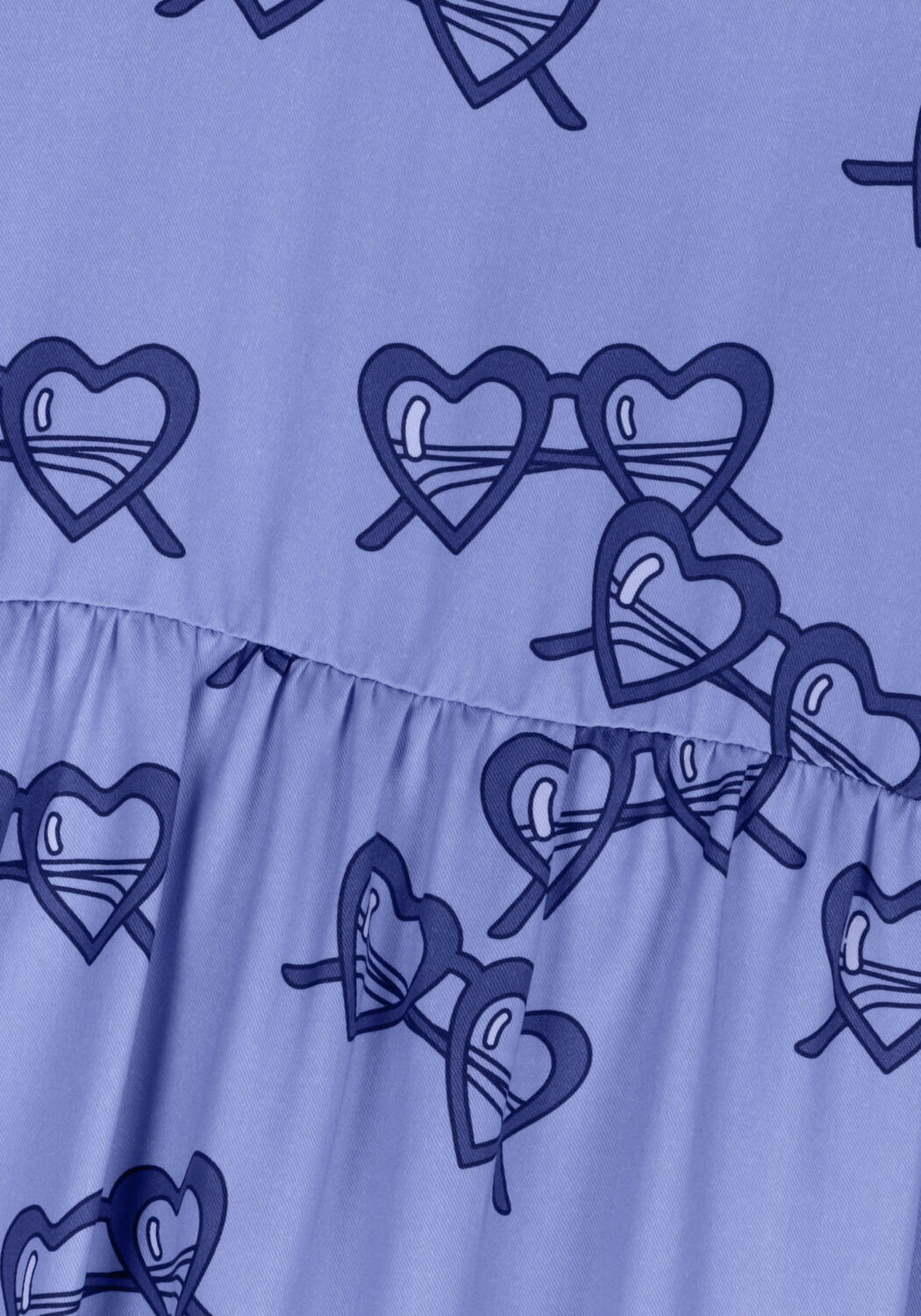 Blaue CARLIJNQ Minikleid SUNNIES - FLARED DRESS 3/4 SLEEVES - large