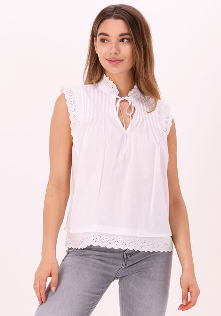 Weiße CO'COUTURE Blusen PRIMA PINTUCK TOP - large