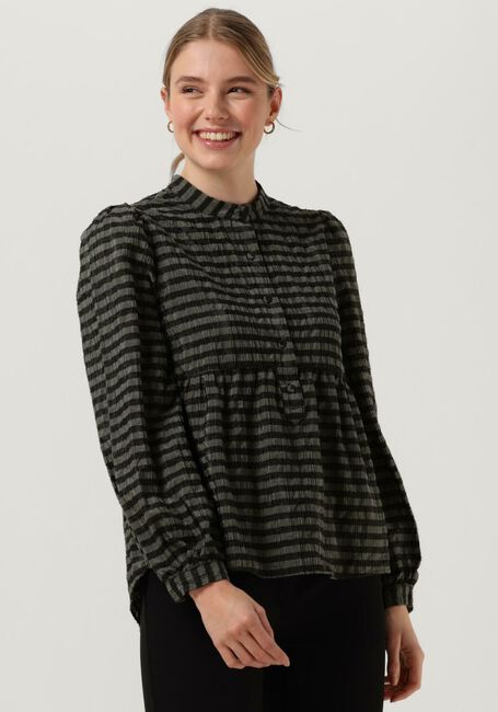 Grüne LEVETE ROOM Blusen LR-VELA 1 BLOUSE - large