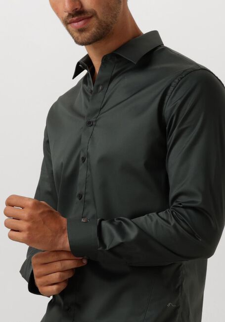 Grüne CAST IRON Klassisches Oberhemd LONG SLEEVE SHIRT CTN COMFORT SATEEN - large