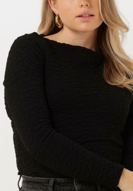 Schwarze SELECTED FEMME Tops & T-shirts SLFSIMI LS O-NECK TOP - large