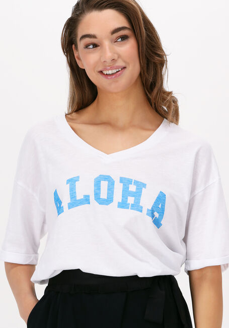 Weiße 10DAYS T-shirt TEE SLUB - large