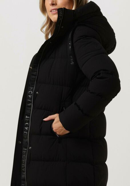 Schwarze BEAUMONT Wattierte Jack BI-STRETCH LONG COAT - large