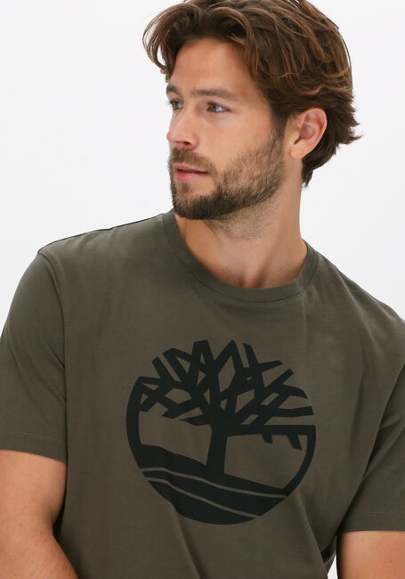 Grüne TIMBERLAND T-shirt SS K-R BRAND TREE T - large