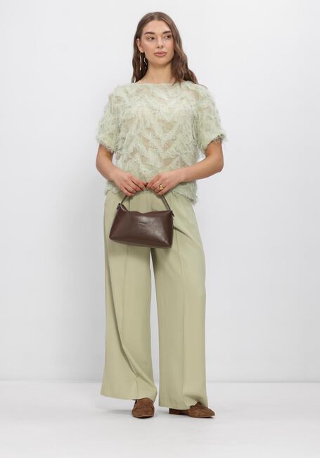 Gr&uuml;ne SELECTED WOMEN Tops & T-shirts SLFMYLINE SS BOAT NECK TOP - large