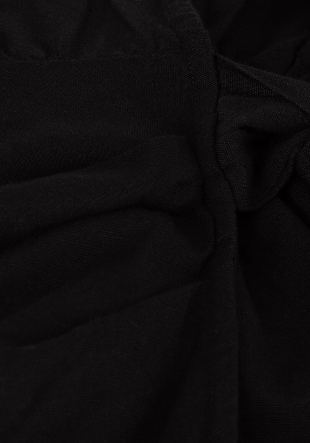 Schwarze ALIX THE LABEL Minikleid LADIES WOVEN LINEN LOOK WRAP DRESS - large