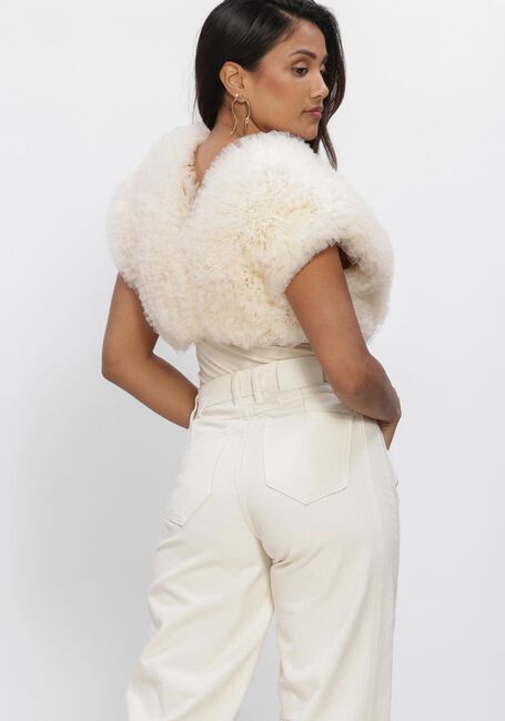 Beige HAUTE L'AMITI&Eacute; Top NEW FUNKY BODYSUIT - large