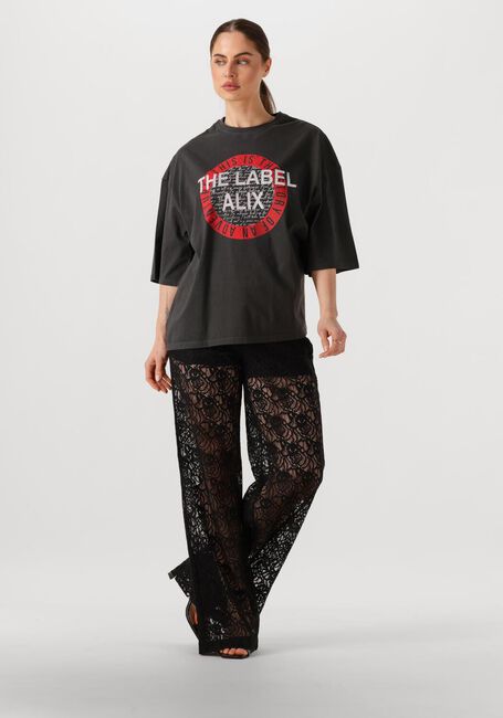 Schwarze ALIX THE LABEL T-shirt LADIES KNITTED ALIX TSHIRT - large