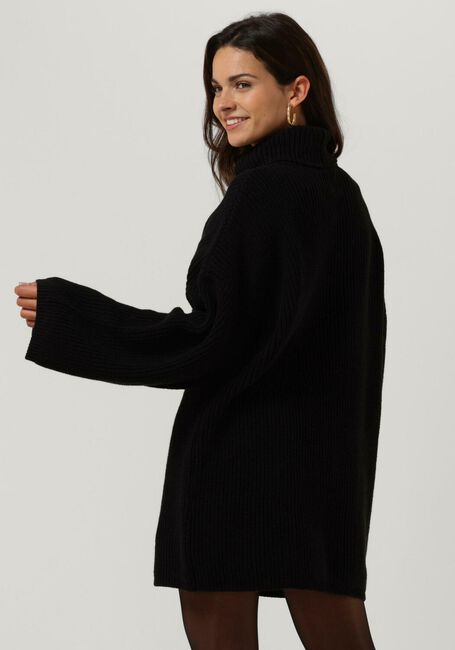 Schwarze ANOTHER LABEL Minikleid MYRA KNITTED PULL L/S - large