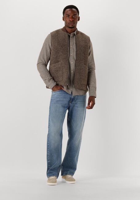 Braune DSTREZZED Casual-Oberhemd MATEJA SHIRT - large