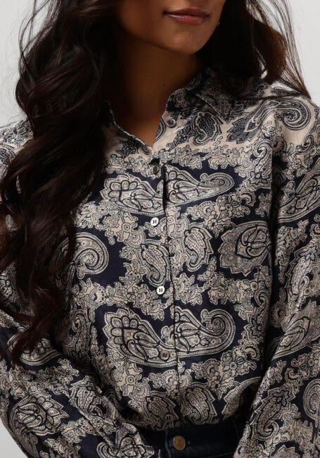 Blaue MOS MOSH Blusen EIKE INVERT SHIRT - large